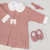 Vestido e Calça - Ester - Rosê com Pérolas e Cristais